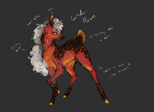 Hot coal pony (OC)