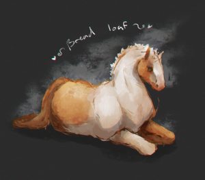 horse bread/Artfight (not my character, but my art)
